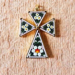 Mosaic Cross Pendant
